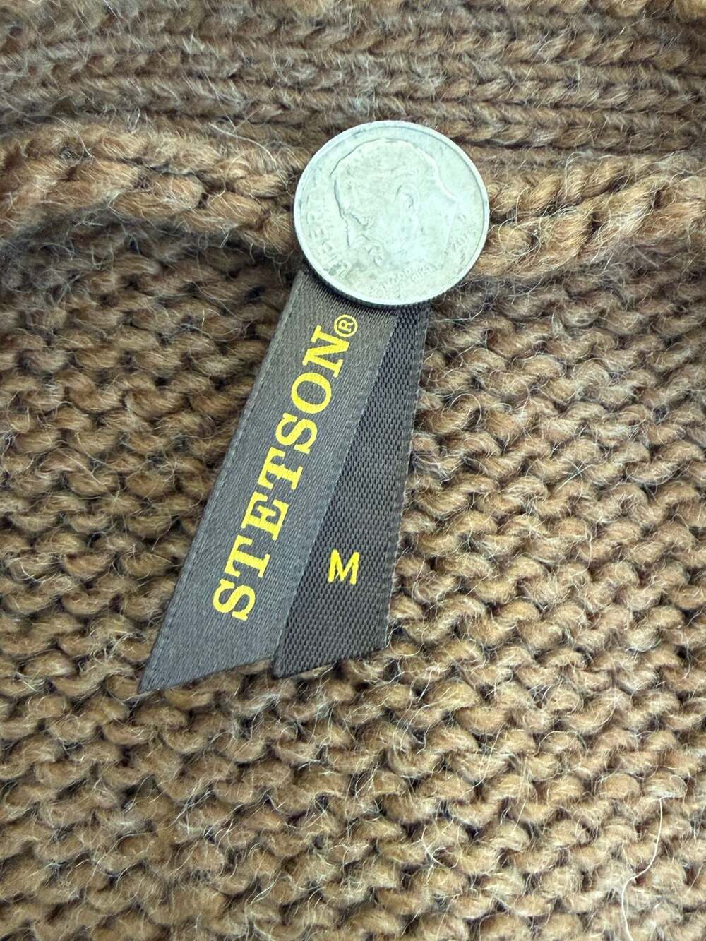 Stetson Steer Head Cropped Cardigan Brown Size M - Picture 6 of 14